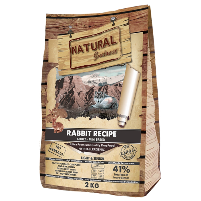 Natural Greatness Xira Trofi Skulou Gran-Free Rabbit Mini Senior-Light 2kg